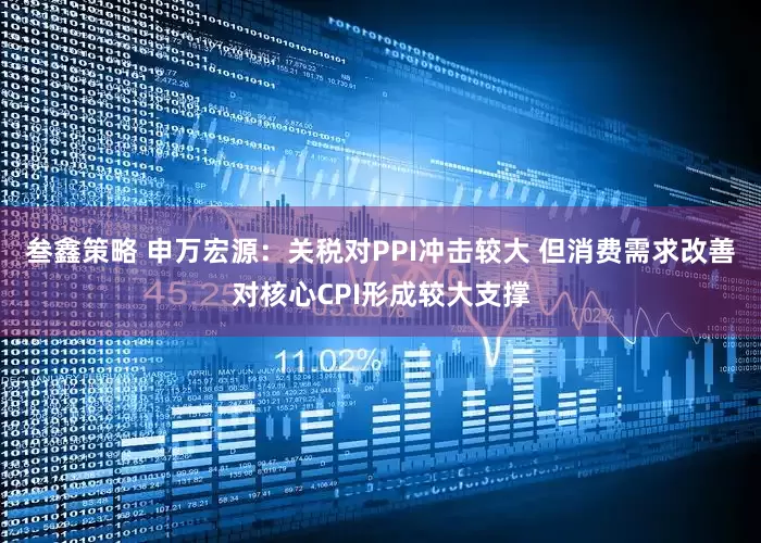 叁鑫策略 申万宏源：关税对PPI冲击较大 但消费需求改善对核心CPI形成较大支撑